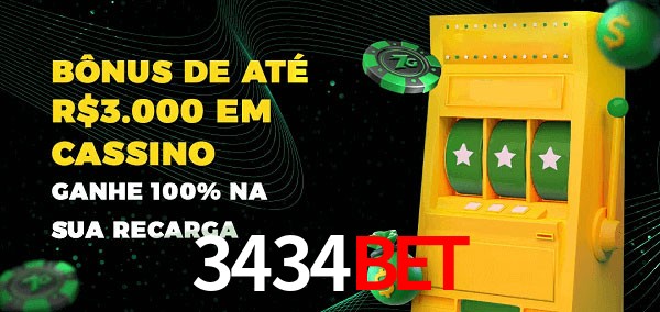 3434Bet melhor bônus de depósito